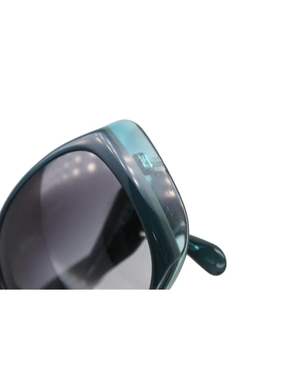 Chanel Sunglasses Eyewear CC Logo Clear Green
